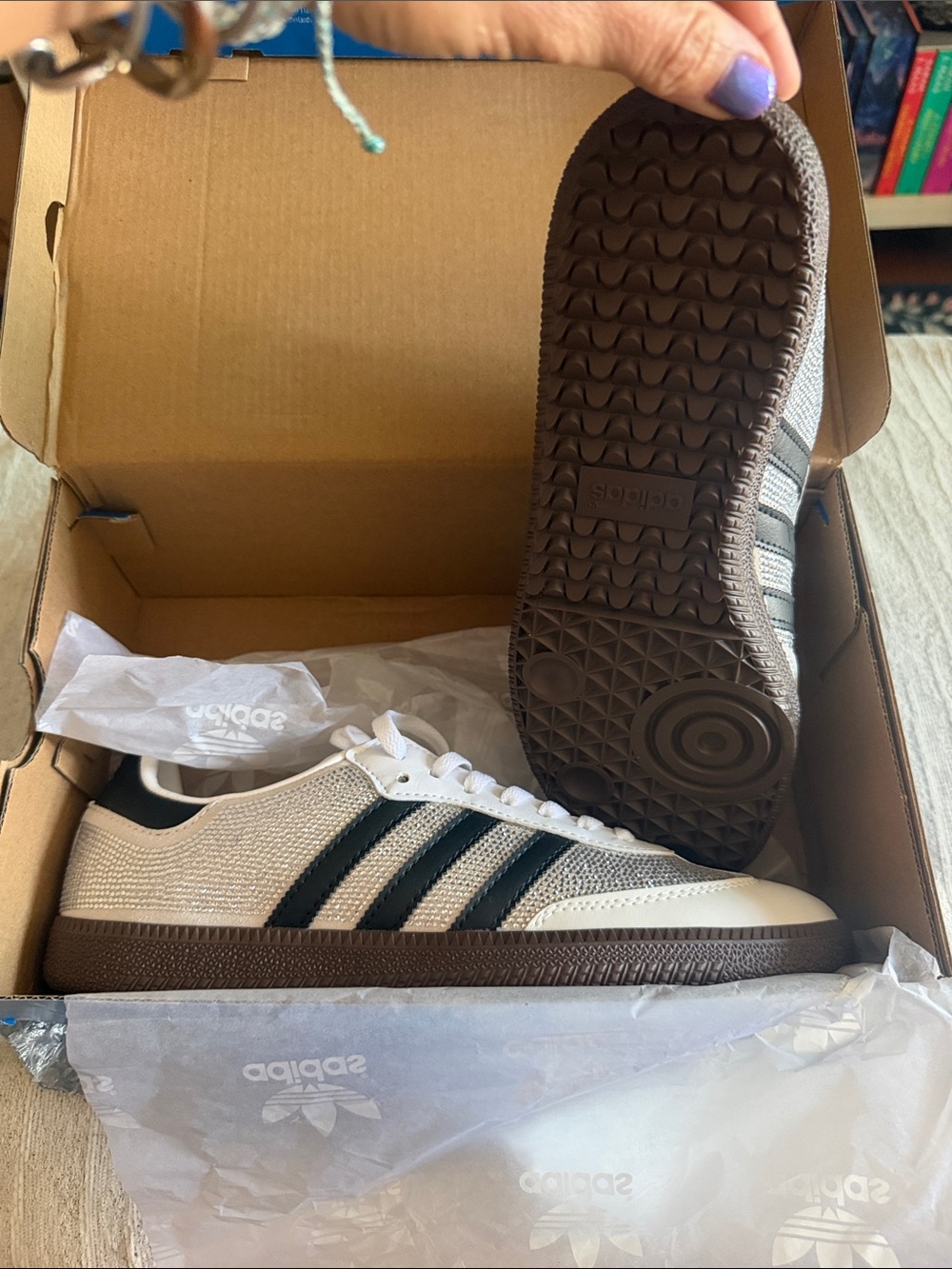 adidas White Black Brown Sneakers - Picture 2 of 11